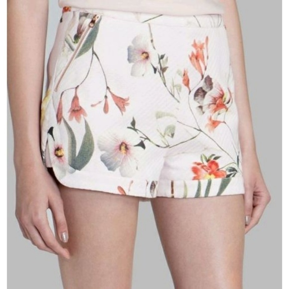 💕TED BAKER LONDON💕 Sabele Botanical Bloom Shorts TB4 US 10 NWT - Picture 4 of 8
